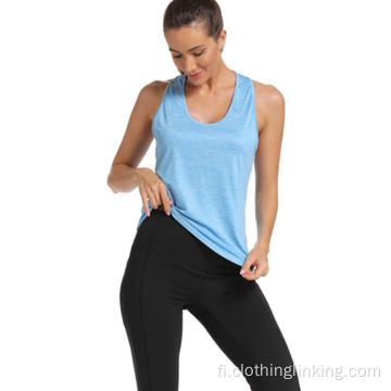 Workout Open Back T-paidat naisille